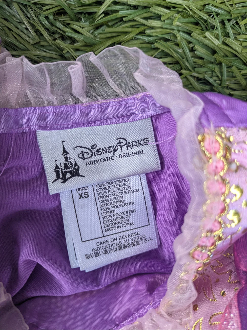 Disney Rapunzel Purple Princess Dress with Lace-Up Bodice - Picture 4 of 11